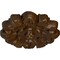 Ekena Millwork Emery Leaf Ceiling Medallion, Hand-Painted Root Beer Crackle, 7 5/8"OD x 1"P CM07EMRBC - alternate 2